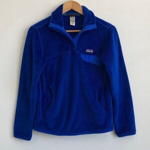 Patagonia Women's Royal Blue Plush Fleece Jacket small